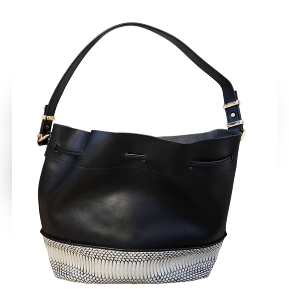 Vince Camuto Leather Leila Drawstring Bucket Bag - Picture 3 of 10